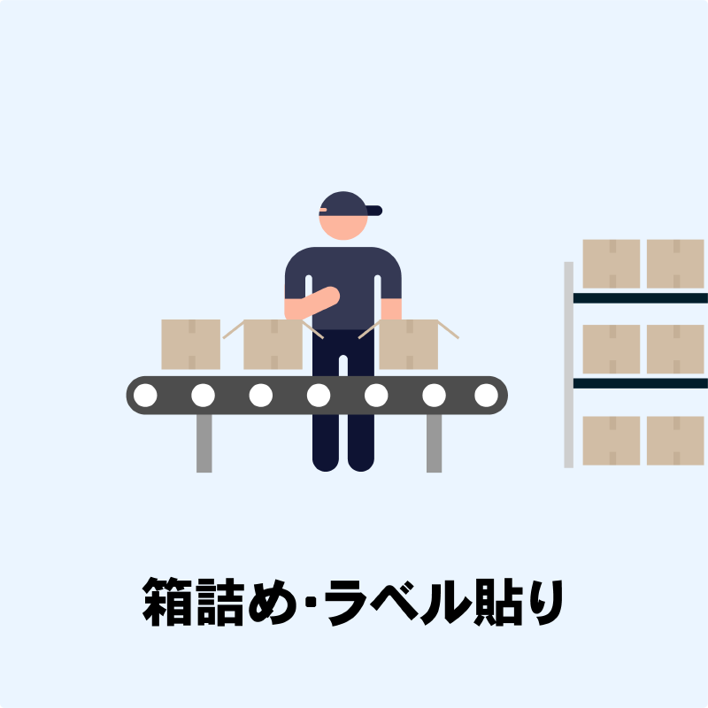 箱詰め・ラベル貼り